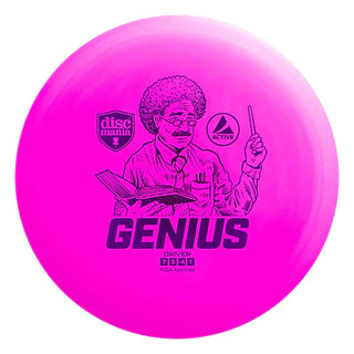 A pink Discmania Active Genius disc golf fairway driver.