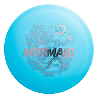A blue Discmania Active Mermaid disc golf fairway driver.