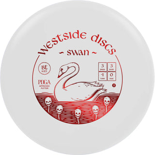 A white Westside Discs BT Soft Swan 2 putter.