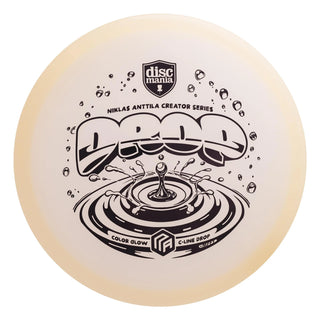A white Discmania C-Line Color Glow Drop disc golf putter - Niklas Anttila Creator Series.