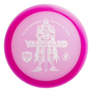 A purple Discmania C-Line Color Glow Vanguard disc golf fairway driver - Kyle Klein Creator Series.