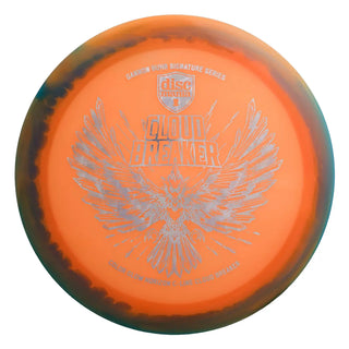 An orange and blue Discmania C-Line Glow Horizon Cloud Breaker disc golf distance driver - Gannon Buhr Signature Series.