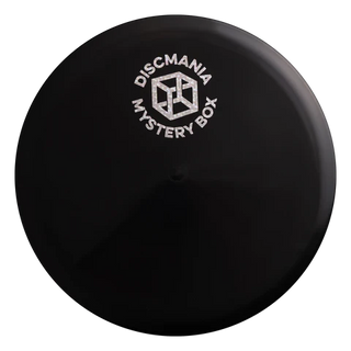 A black Discmania C-Line MD3 disc golf midrange - Mystery Box 2022 edition, stamped with a 3D cube.