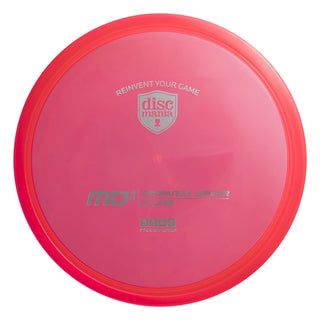 A red Discmania C-Line MD3 disc golf midrange.