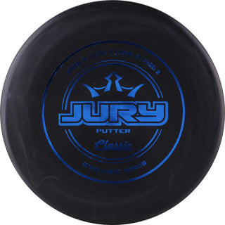 A black Dynamic Discs Classic Jury disc golf putter.