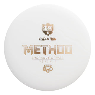 A white Discmania Exo Hard Method disc golf midrange.