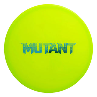 A green Neo Mutant disc golf midrange - bar stamp edition.
