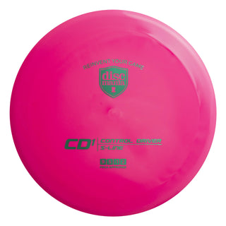 A pink S-Line CD1 disc golf fairway driver.