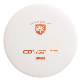 A white S-Line CD1 disc golf fairway driver.