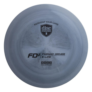 A gray S-Line FD3 disc golf fairway driver.