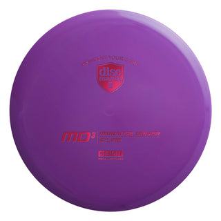 A purple S-Line MD3 disc golf midrange.