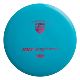 A turquoise S-Line MD3 disc golf midrange.