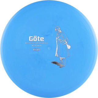 A blue K3 Göte disc golf disc.