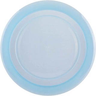 A light blue K1 Rask disc golf disc.