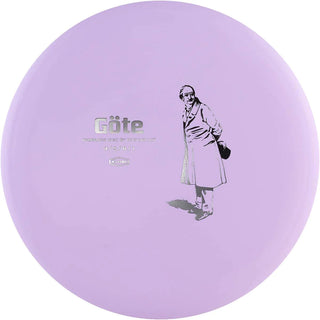 A purple K3 Göte disc golf disc.