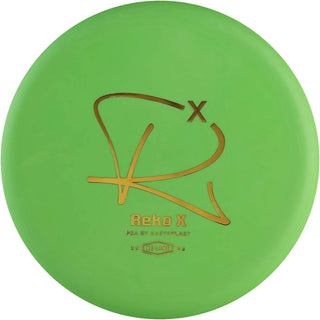 A green K3 Reko X disc golf disc.