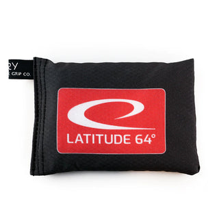 A black sportsack with the Latitude 64 logo on it.