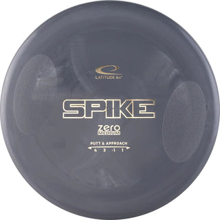 A gray Zero Medium Spike disc golf disc.